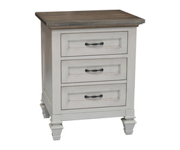 American-Made Coastal Retreat 3 Drawer Nightstand