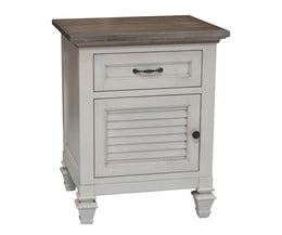 American-Made Coastal Retreat 1 Drawer/1 Door Nightstand