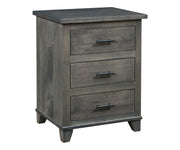 Amish Portica 3 Drawer Nightstand
