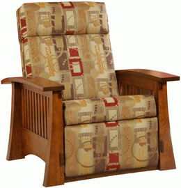 Amish Pendelton Mission Recliner