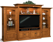 Amish Manhattan Mission 3-Piece Wall Unit