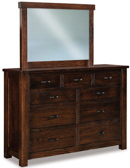 American Made Canfield 9 Drawer Dresser with Mirror