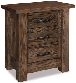 American-Made Vogen 3 Drawer Nightstand