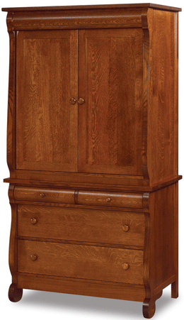 Amish Old Classic Sleigh Armoire
