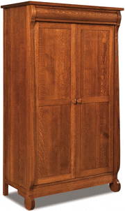 Amish Old Classic Sleigh Wardrobe Armoire