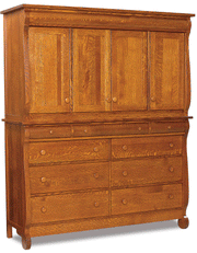 Amish Old Classic Sleigh Mule Chest