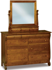 Amish Old Classic Sleigh Bedroom Set