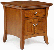 Amish Burlington 1 Drawer/2 Door Nightstand