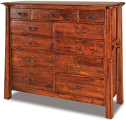 Amish Artesa 11 Drawer Double Chest