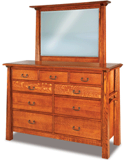 Amish Artesa Dresser with Mirror