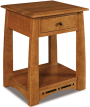 Amish Boulder Creek 1 Drawer Open Nightstand