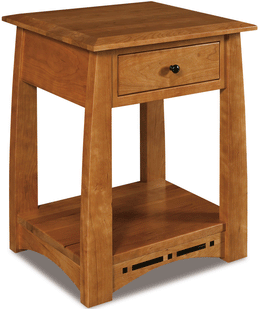Amish Boulder Creek 1 Drawer Open Nightstand