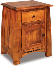Amish Boulder Creek 1 Drawer/1 Door Nightstand