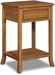 Amish Carlisle 1 Drawer Open Nightstand