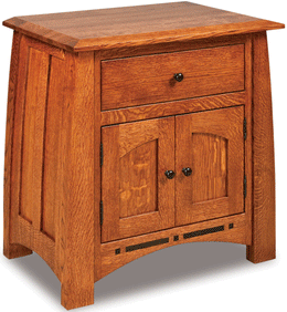Amish Boulder Creek 1-Drawer/2-Door Nightstand