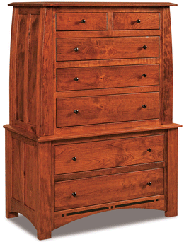 Amish Boulder Creek 7 Drawer Chest-on-Chest