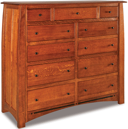 Amish Boulder Creek 11 Drawer Double Chest