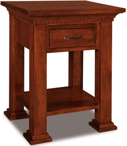 Amish J&R Empire 1 Drawer Open Nightstand