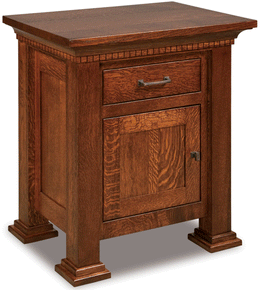 Amish J&R Empire 1-Drawer/1-Door Nightstand