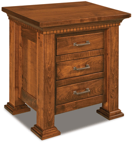 Amish J&R Empire J&R 3 Drawer Nightstand