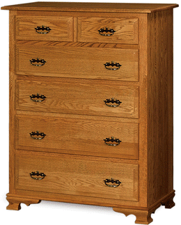 Amish Hoosier Heritage 6 Drawer Chest