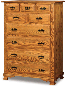 Amish Hoosier Heritage 9 Drawer Chest