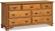 Amish Hoosier Heritage 7 Drawer Dresser