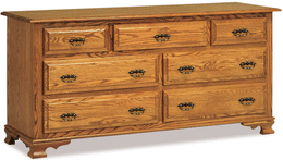 Amish Hoosier Heritage 7 Drawer Dresser