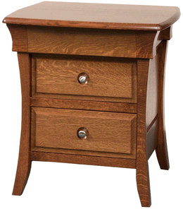 Amish Banbury 2 Drawer Nightstand