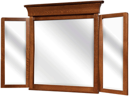 Amish Banbury Tri-View Mirror