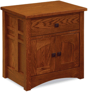 Amish Kascade 1 Drawer/2 Door Nightstand