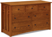 Amish Kascade 7 Drawer Dresser