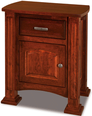 Amish Kingsbridge 1-Drawer/1-Door Nightstand