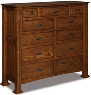 Amish Kingsbridge 11 Drawer Double Chest