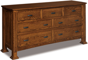 Amish Kingsbridge 7 Drawer Dresser