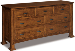Amish Kingsbridge 7 Drawer Dresser
