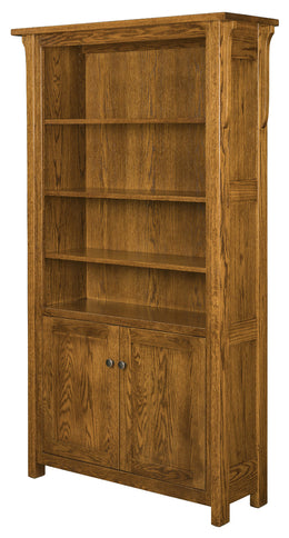 Amish Brentwood Bookcase with Doors