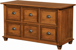 Amish Belmont 6-Drawer Credenza