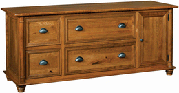 Amish Belmont 1-Door/4-Drawer Credenza