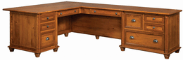 Amish Belmont Corner File Desk