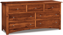 Amish Finland 7 Drawer Dresser