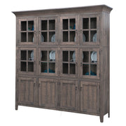 Amish Lakeside 4 Door Hutch in Rough Sawn