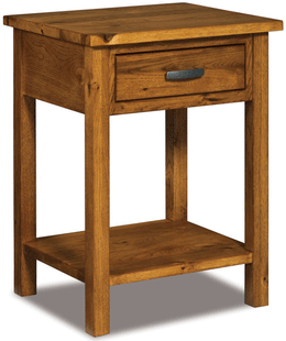 Amish Flush Mission 1 Drawer Nightstand