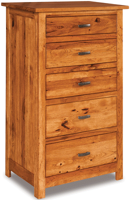 Amish Flush Mission 5 Drawer Chest