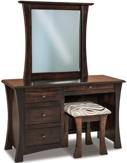 Amish Matison Vanity with Mirror & Bench