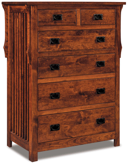 Amish Stick Mission 6 Drawer Chest