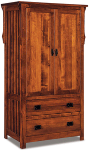 Amish Stick Mission Armoire