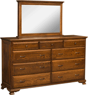 Amish Americana Dresser with Mirror