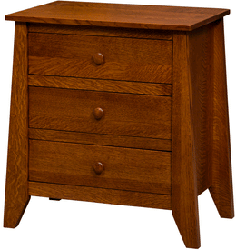 Amish Berwick 3 Drawer Nightstand