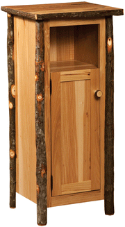 Amish Rustic Utility Stand Closed Sides with Door